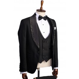 Costum ceremonie 3 piese rever detasabil